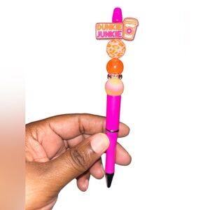 Handmade Coffee Pink and Orange Pen choose your favorite each 8.00